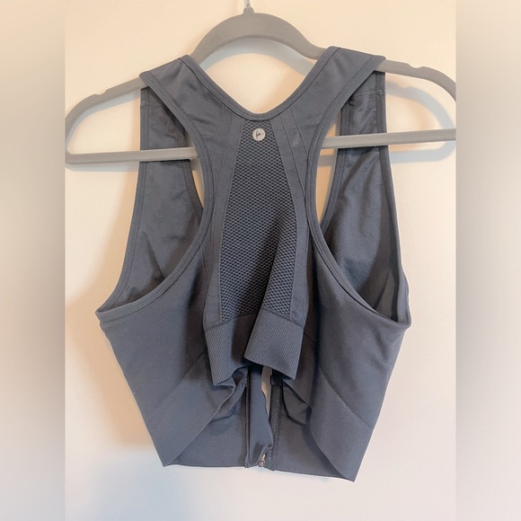 NWT 90 Degrees by Reflex Open Front Zip Sports Bra - Picture 4 of 4